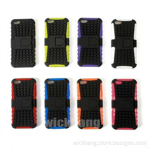 Hybird Armor Rubber Case with Stand for Apple iPhone 5/5s
